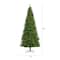 9ft. Pre-Lit Green Valley Fir Artificial Christmas Tree, Clear LED Lights